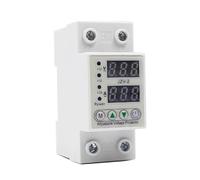 Adjustable Intelligent Over Current And Under Voltage 63A/80A/100A Din Rail Dual Display Protective Relay EKFBQBGW(40A)