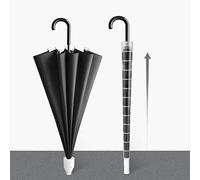 ADKR Housse de parapluie télescopique anti-goutte, housse coulissante étanche rétractable en plastique noir, manchon de stockage de parapluie transparent (70cm)