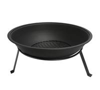 Adler Europe AD 6818 Brasero de Jardin 55 cm avec Grille Brasero d'extérieur en Acier pour Bois et briquettes de Bois