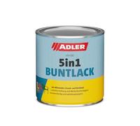Adler Peinture colorée 5 en 1, pour l intérieur et l extérieur, mate, avec apprêt, résistante aux intempéries, pour le bois, le métal et le plastique