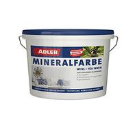 ADLER Peinture minérale au silicate blanche inodore pour l'intérieur - 14 kg - Sans solvants, plastifiants ni conservateurs