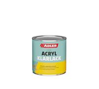 Adler Vernis transparent acrylique Mat 375 ml - Vernis acrylique avec effet d'apprêt, vernis de base et de finition pour l'intérieur et l'extérieur - bois, métal, plastiques