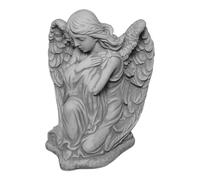 Admirable statuette d'ange en pierre coulée, résiste au gel - Décoration funéraire