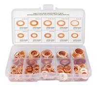 ADNEWX Rondelle Cuivre, Joint Vidange Assortiment Kit 200 Pcs