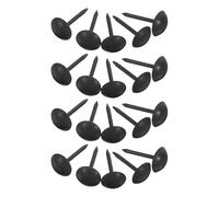 ADOCARN 100pcs Clous de Tapissier en Fer Noir Tête Ronde Style Antique, Épingles à Meubles Polyvalentes pour Décoration et Installation Facile à Domicile