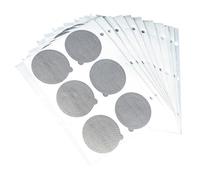 ADOCARN 120 Pièces de Couvercles en Aluminium Argenté pour Capsules de Café, Film D'opercule Facile à Retirer, Pratique et Sûr, Accessoire pour Dosettes Espresso