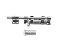 ADOCARN 1ensemble Loquet de Portail Acier Inoxydable avec Trou de Cadenas Targette Coulissante Robuste pour Porte Intérieure et Portail Bois Installation Facile et Résistance
