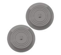 ADOCARN 2 Pièces Bouchon de Vidange en Silicone Rond, Grand Format, Profil | Surface Lisse Antidérapante, Nettoyage Facile, Limite Saletés et Odeurs, Cuisine et Camping