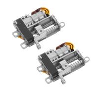 ADOCARN 2 Pièces Moteur Pas à Pas de Levage de Précision 5mm avec Réducteur Planétaire en Métal pour Coulisseau, Structure Vis Coulissante Stable, pour Ingénierie et Équipements de Mesure