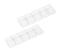 ADOCARN 2 Pièces Moule à Sushis Cinq Compartiments en PP Blanc | Kit de Fabrication Pratique pour Cuisiniers Amateurs et Garçon Fille, Surface Antiadhésive, Lavage Manuel, Préparation Rapide