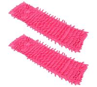 ADOCARN 2 Pièces Tête de Serpillère en Chenille pour Remplacement, Absorption d'eau, Design Coloré, Accessoires de Nettoyage pour Sol la Maison