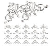 ADOCARN 200 Pièces Applique D’Angle de Meuble Vintage en Métal Argenté
