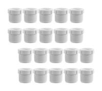 ADOCARN 24 Pièces Adaptateur Pvc Mâle-femelle 3/4 à 1/2 Fileté Blanc | Connexion Filetée Pvc, Installation Facile, Compatible Plusieurs Systèmes de Tuyaux, Usage DIY