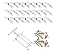 ADOCARN 25 Pièces Kit de Réparation Portable pour Boîtier Électrique Outil de Fixation en Acier Manganèse, pour Réparation de Vis à Douille et Prise Murale