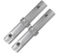 ADOCARN 2pcs Goupille de Couplage pour Échafaudage en Fer Argenté, Haute Précision, Facile à Installer, Forme Délicate pour Équipement D’échafaudage Fiable
