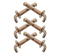 ADOCARN 3 ensembles boulons d'expansion M10x100 en acier fer pour crochet de support chauffe-eau, fixation pour murs en brique et plaques de plâtre, utilisation polyvalente