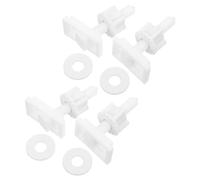 ADOCARN 4 Pièces Kit de Vis pour Siège de Toilette Rectangulaire, | Écrous, Rondelles et Boulons de Charnière, Compatibilité pour Cuvettes Céramique ou Plastique