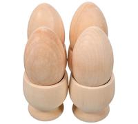 ADOCARN 4ensembles Porte-œufs Bois pour Bricolage DIY Supports Décoratifs Non Peints pour Œufs Durs Plateau à Œufs Multiple Kit Créatif pour Décoration de Pâques et Activités Artistiques