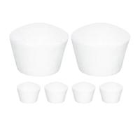 ADOCARN 6 Pièces Dummy Cake en Mousse Blanc pour Décoration de Gâteaux, Accessoire de Gâteau Fait Maison, Petit Modèle de Gâteau en Mousse pour Mariage et DIY