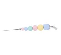ADOCARN Aiguille de Marquage pour Pâte à Sucre en Acier Nickelé et Silicone, Outil de Décoration de Biscuits et Accessoire pour Mélanger le Glaçage, pour Pâtisserie