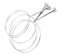 ADOCARN Anneaux en Acier Argenté 5pcs pour Filtre à Infusion, Compact et Sans Bavures, Accessoire Thé pour Cuisine et Fabrication de Vin