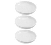 ADOCARN Assiettes à Épices Cuisine en Céramique Blanc 3pcs pour Servir Condiments et Préparer Recettes en Restauration et Boutiques Alimentaires