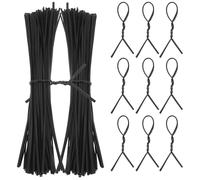 ADOCARN Attaches Torsadées et Fixation de Branches Jardinage 12cm 1000 Pièces en Fil Galvanisé pour Gestion de Câbles Liens Flexibles