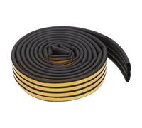 ADOCARN Bande D'étanchéité Autocollante pour Porte en Epdm Noir, Joint D'isolation Phonique et Thermique, Auto-adhésive, S'adapte Parfaitement la Porte, 20 Mètres