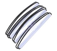 ADOCARN Bannière vierge de sublimation blanche portable lot de 4 en PP, réutilisable pour décorations de fêtes et événements sportifs, surface à personnaliser