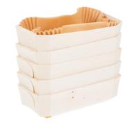 ADOCARN Barquette Bois Cuisson Four Moules à Pâtisserie pour Four Résistants Chaleur en Papier et Bois, Pratiques Gâteau, pour Dîners en Famille