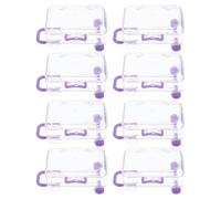 ADOCARN Boîte à Bonbons de Mini-valise Pourpre 8pcs en Ps Réutilisable pour Décoration de Mariage et Fête de Voyage Style Valise