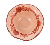 ADOCARN Bol Cuisine en Céramique Élégant Décoration de Fleur Artistique, Bol Multifonction Facile à Nettoyer pour Desserts et Salades Lors de Réunions Familiales