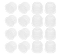 ADOCARN Bouchons en Plastique Transparent Réutilisables en PE 150 Prévention des fuites Forme Ronde pour salières et poivrières Adaptés aux laboratoires et restaurants