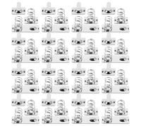 ADOCARN Contacts à Ressort Métalliques pour Compartiment de Piles AAA, 20 Jeux, Accessoires pour Électronique Alimentée par Batterie, Utilisation DIY pour Professionnels