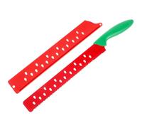 ADOCARN Couteau Pasteque en Acier Inoxydable avec Étui, Trancheuse à Fromage Professionnelle pour Pâtisserie et Usage Quotidien, Couteau à Beurre Dentelé Pratique