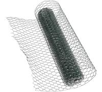 ADOCARN Filet en Fil de Fer Galvanisé Vert Léger à Mailles Hexagonales pour Jardin et Poulailler, Grillage à Volaille Résistant pour Projets Extérieurs et Protection des Plantes