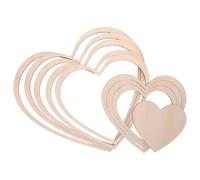 ADOCARN Kit Céramique 1 Set Moule Cœur en Bois Beige pour Outils de Façonnage Poterie, Coupe Précise et Guide Concentrique pour Coin Poterie à Domicile