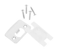 ADOCARN Kit de 2 Plaques de Renfort pour Porte en Acier Inoxydable Argenté avec Finition Antique, Facile à Installer, pour Renforcement de Porte en Bois