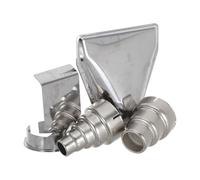 ADOCARN Kit D'embouts Compatible Large 4 Pièces pour Pistolet Thermique en Acier Inoxydable 9,3x8,5x3,35 Cm pour Soudure Plastique et Réparation