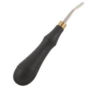 ADOCARN Lime à Polir Cuir en Acier Inoxydable Noir Solide avec Tête Carrée, Accessoire Professionnel pour Travail du Cuir et Affûtage Précis