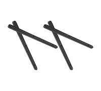 ADOCARN Lot de 2 Set de Set de Jeux de Glissières de Tiroir en Plastique Noir 298mm Coulissant Doux pour Meubles de Bureau et Rangement Domestique