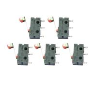 ADOCARN Micro Interrupteurs Fin de Course à Levier Bras à Rouleau Lot de 5 Contact Instantané Spdt, Plastique et Métal, 5a 125/250v, pour Contrôle Industriel