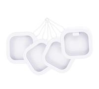 ADOCARN Organisateur Portable pour Bracelets et Accessoires Cheveux Blanc en Plastique 4pcs, Facile à Transporter Suspendre, pour Bureau ou Rangement