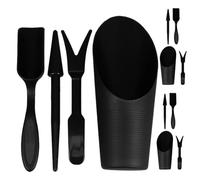 ADOCARN Outil de Jardinage Multifonction pour Plantes en Pot en Plastique Noir Confort Ergonomique, pour Balcons et Rebords de Fenêtres