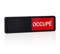 ADOCARN Panneau de Porte Occupée Élégant en Acrylique et Abs, Facile à Nettoyer Basculer, pour Salle de Conférence et Hôpital, Indicateur Visuel D'occupation