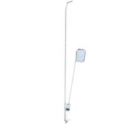 ADOCARN Pédale de Poubelle en Métal Argenté pour Poubelle Extérieure 100l, Accessoire Sûr et Portable en Fer, pour Rangement Extérieur et Usage Jardin