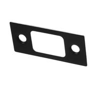 ADOCARN Plaque de Gâche Métallique Noire pour Porte Extérieure Renfort Pêne Dormant Acier Inoxydable Accessoire Compatible pour Serrure de Porte Bois et Chambre