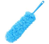 ADOCARN Plumeau Réutilisable, Balai à Poussière en Fibre Synthétique et Plastique, Bleu, pour Bouches D’aération et Stores, Dépoussiéreur de Meubles et Toile D’araignée
