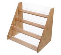 ADOCARN Présentoir de Cartes de Vœux Bambou Multi-Niveaux Organisateur Étagère pour Cartes Postales Photos Support Élégant pour Mariage Anniversaire Rangement de Bureau