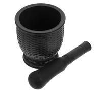 ADOCARN Presse-ail et pilon en plastique pour écraser ail avec design ergonomique adapté cuisine ustensiles noir multifonctionnel
